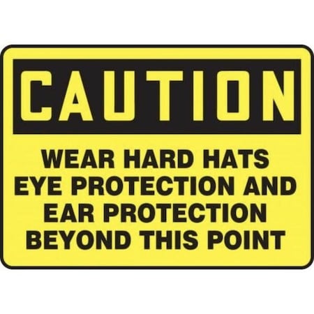Accuform Caution Sign, MPPE422XV MPPE422XV